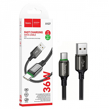 Кабель Hoco X127 (USB to Type-C) Exceed charging (Black) (30)