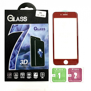 Защитное стекло для iPhone 7/ 8 (4.7) Red Premium 3D