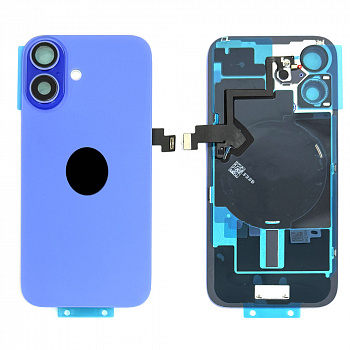 Задняя крышка для Apple iPhone 16 (Frime Complect + Flex) (Ultramarine) Original