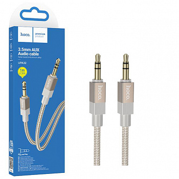 Кабель AUX 3,5 на 3,5 Hoco UPA32 (1m) Clever audio cable (Gold) (31)