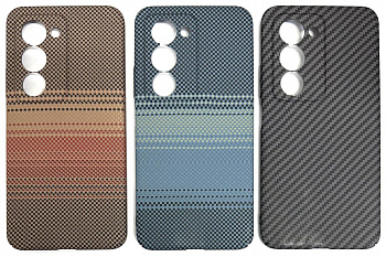 Задняя накладка для Xiaomi Redmi 15 Knit карбон