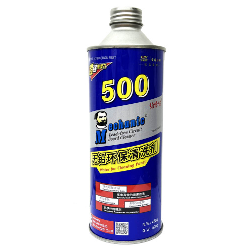Очиститель-спрей (растворитель) MECHANIC MCN500 435ML для прочистки печатных плат от остатков клея