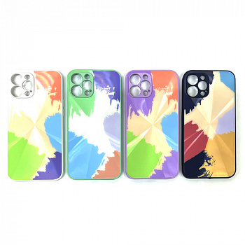 Задняя накладка для iPhone 12 Pro MAX (6.7) стеклянные пятнистые
