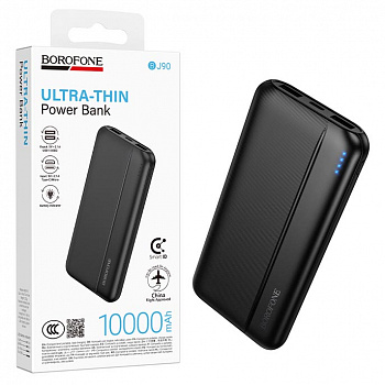 Аккумулятор (АКБ) Power Bank Borofone BJ90 (10000 mAh) Pasar (Black) (60)