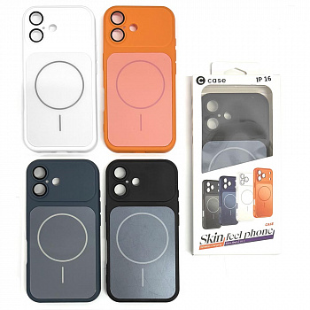 Задняя накладка для iPhone 16 Skin c Magsafe, с защитой камеры в ассортименте