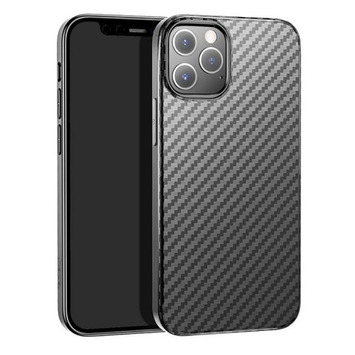 Силиконовый чехол для iPhone 12 mini (5.4) Hoco Delicate shadow series 0.9mm Чёрный