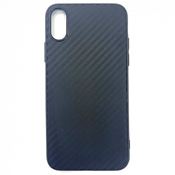 Силиконовый чехол для iPhone X/ XS (5,8) карбон