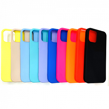 Силиконовый чехол для iPhone 12 mini (5.4) копия-оригинала в ассортименте (китай)