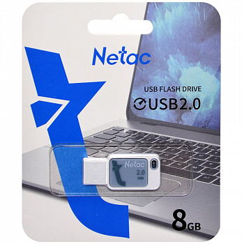 Флеш - накопитель USB 8Gb Netac UA31 Голубой