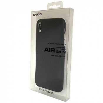 Задняя пластиковоя накладка для iPhone XR (6,1) Black K-DOO