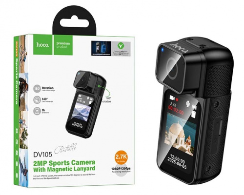 Экшен камера HOCO DV105 sports camera (Black)