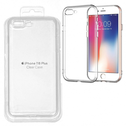 Силиконовый чехол для iPhone 7/ 8 Plus (5,5) Clear Case прозрачный