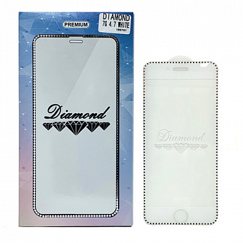 Защитное стекло для iPhone 7/ 8 (4.7) White Diamond 3D