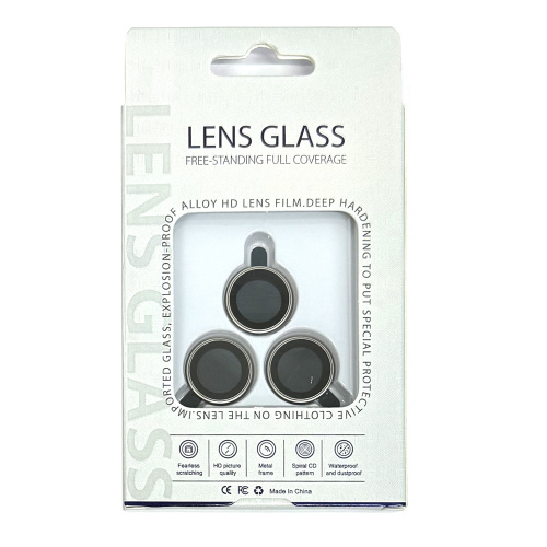 Защитное стекло на камеру для Apple iPhone 16 Pro/ 16 Pro MAX Lens Glass (Natural)