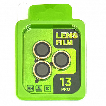 Защитное стекло на камеру для Apple iPhone 13 Pro/ 13 Pro Max  Lens Film (Gold)