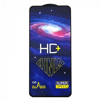Защитное стекло для Realme 8 5G Black техпакет HD+ (от 10шт цена 29р)
