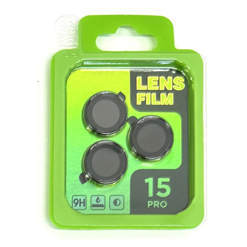 Защитное стекло на камеру для Apple iPhone 15 Pro/ 15 Pro MAX  Lens Film (Black)