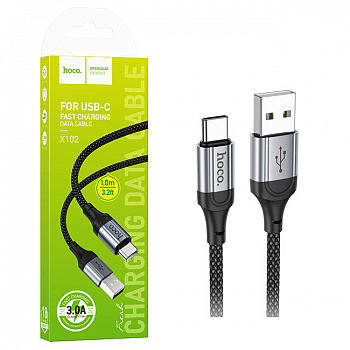 Кабель Hoco X102 (USB toType-C) Fresh charging (Black) (31)