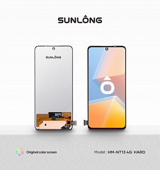 Дисплей для Xiaomi Redmi Note 13 4G/ Note 14 4G (Sunlong) (Black) Oled
