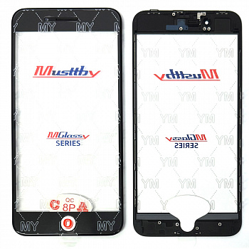 Glass+Frame+OCA Apple iPhone 8 Plus Black (Musttby)