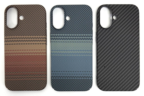 Задняя накладка для iPhone 17 Knit карбон