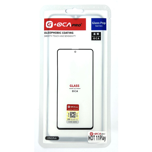 Glass+OCA Infinix Hot 11 Play (Black) (Musttby)