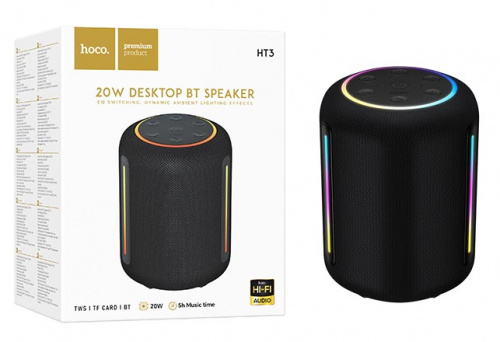 Bluetooth колонка Hoco HT3 Platinum sound desktop BT speaker (Black) 