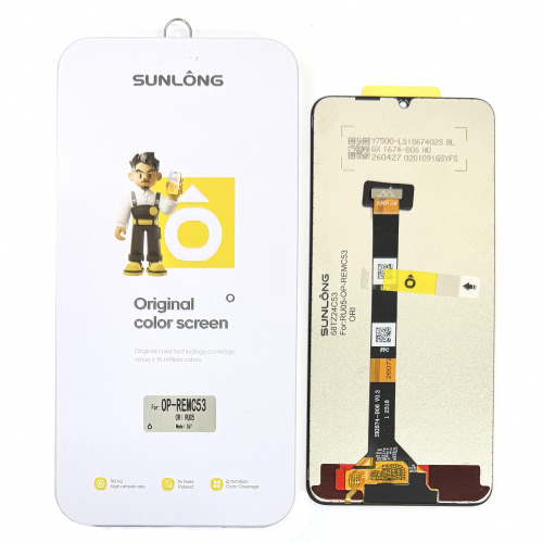 Дисплей для Realme C51/ C53/ Note 50 (Sunlong) (Black) Original