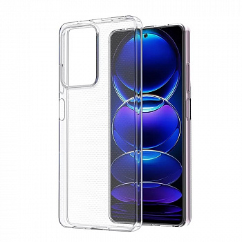 Силиконовый чехол для Xiaomi Redmi Note 12 5G/ Poco X5 прозрачный (от 5шт цена 10р)
