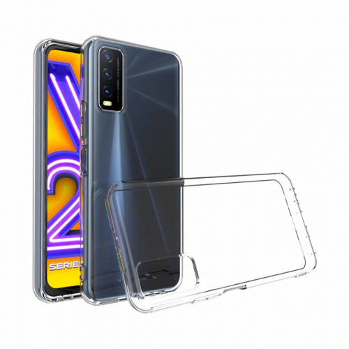 Силиконовый чехол для Vivo Y20 прозрачный (от 5шт цена 10р)