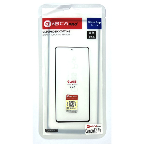 Glass+OCA Tecno Camon 12 Air/ Infinix S5/ S5 Lite (Black) (Musttby)