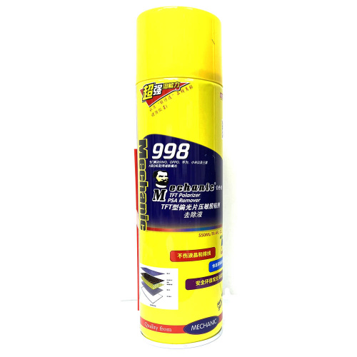 Очиститель-спрей MECHANIC 998 TFT Polarizer PSA для удаления поляризационной пленки 550ML