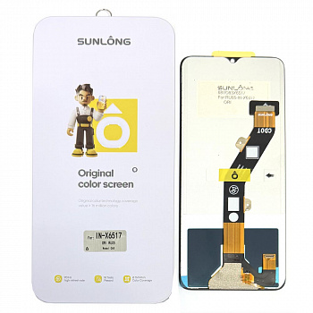 Дисплей + тачскрин для Infinix Smart 7/ 7 HD/ Tecno Spark GO 2023/ 10/ 10C (Sunlong (Black) Original