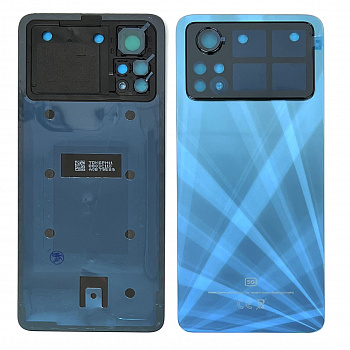 Задняя крышки для Xiaomi Poco X4 Pro Laser Blue Original
