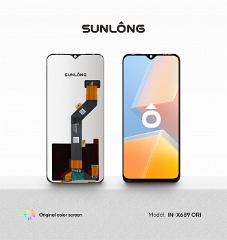 Дисплей + тачскрин для Infinix Hot 10 Play/ 10S/ 10T/ 11 Play/ Smart 6 Plus(Sunlong (Black) Original