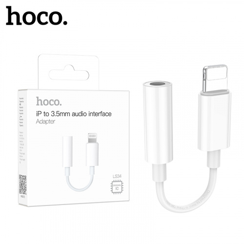 Переходник для наушников Hoco LS34 Lightning на 3.5mm 