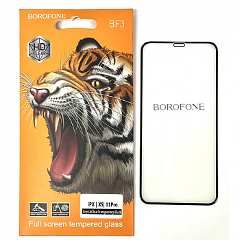 Защитное стекло для iPhone  X/ XS/ 11 Pro (5.8) Borofone BF3 (50)