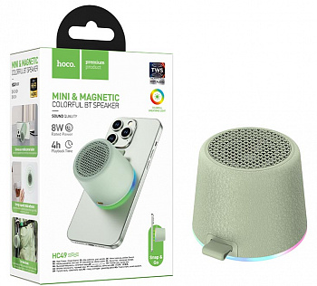 Bluetooth колонка Hoco HC49 Shine magnetic BT speaker (Green) 