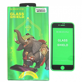 Защитное стекло для iPhone 7/ 8 (4.7) Black Borofone Elephant series
