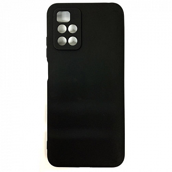 Силиконовый чехол для Xiaomi Redmi 10 чёрный (от 5шт цена 10р)