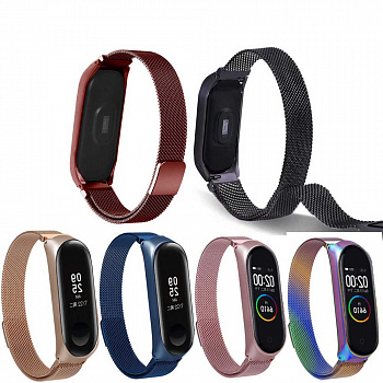 Ремешки для Mi Band 4 Milano в ассортименте