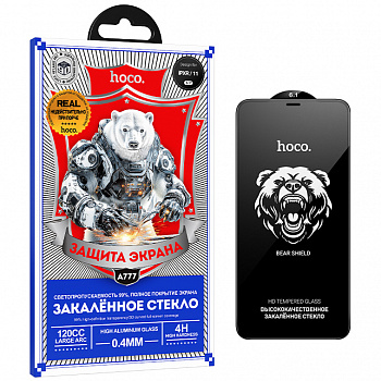 Защитное стекло для iPhone XR/ 11 (A777) Hoco Bear Shield full screen HD (32)