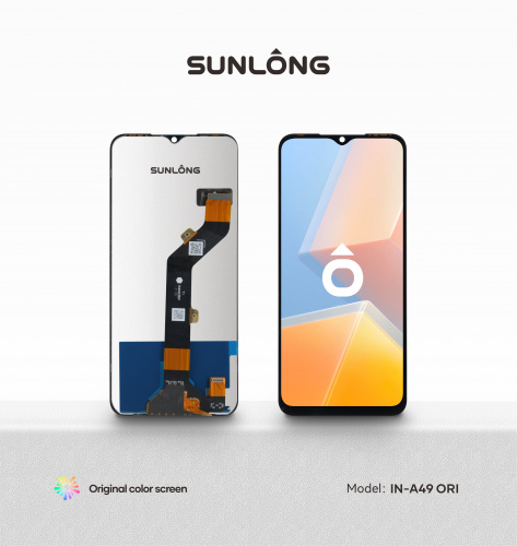 Дисплей + тачскрин для Infinix Hot 10 Play/ 10S/ 10T/ 11 Play/ Smart 6 Plus(Sunlong (Black) Original