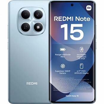 Xiaomi  Redmi Note 15 NFC 8/256Gb Clacier Blue EU