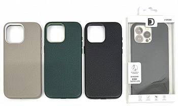 Задняя накладка для iPhone 15 Pro MAX Dingend кожа в ассортименте
