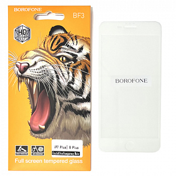 Защитное стекло для iPhone 7/ 8 Plus (5,5) White Borofone BF3 (50)