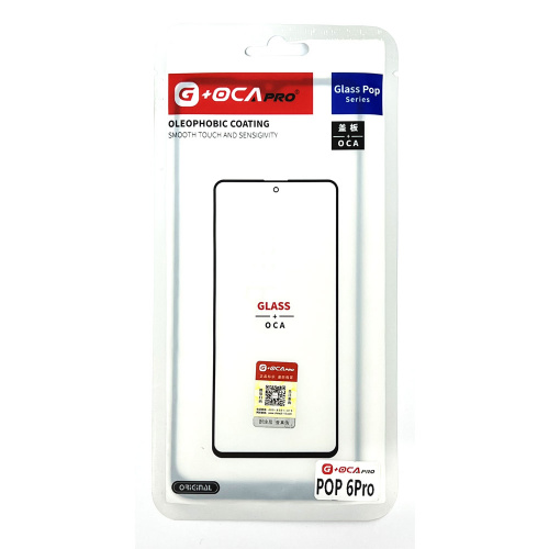 Glass+OCA Tecno Pop 6 Pro (Black) (Musttby)
