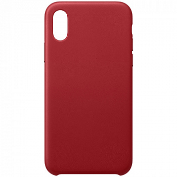 Задняя кожаная накладка для iPhone X/ XS (5,8) копия-оригинала красная
