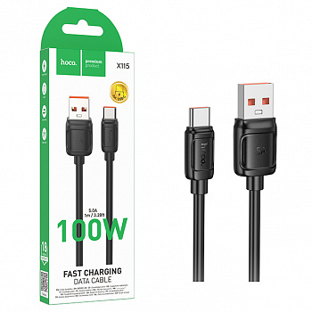 Кабель Hoco X115 (USB toType-C) Surpass 100W fast charging (Black) (31)
