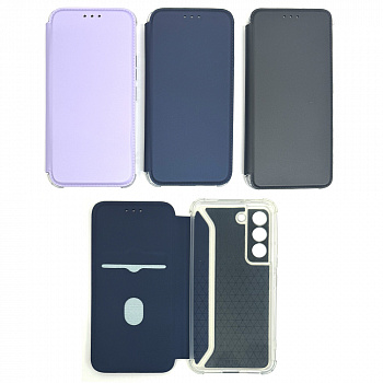 Сумка футляр - книга для Samsung S22 Ultra (S908) в ассорт. тех.пакет (усиленные)(от 3х шт цена 40р